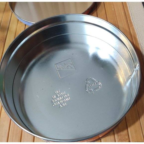 Scarecrow Pumpkin 7" Round Tin Can Container Barb Tourtillotte Illustrated Used - Picture 5 of 9